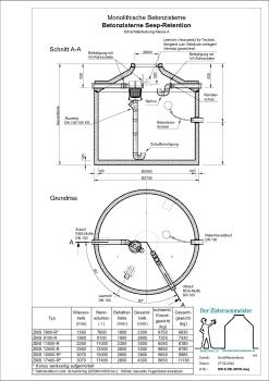 Betonzisterne Seep-Retention